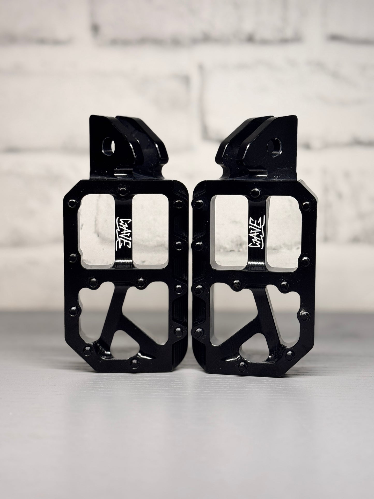 Wave Wide Black Foot Pegs for Surron/Eride/Talaria/Mantis